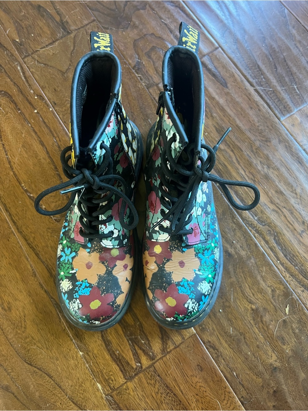 Dr. Martens Black Floral zipper boots - Picture 3 of 6